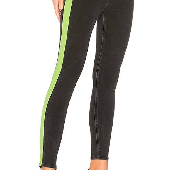 Rag & bone Maxie tuxedo neon stripe skinny Jean size 27 NWOT - Picture 6 of 6